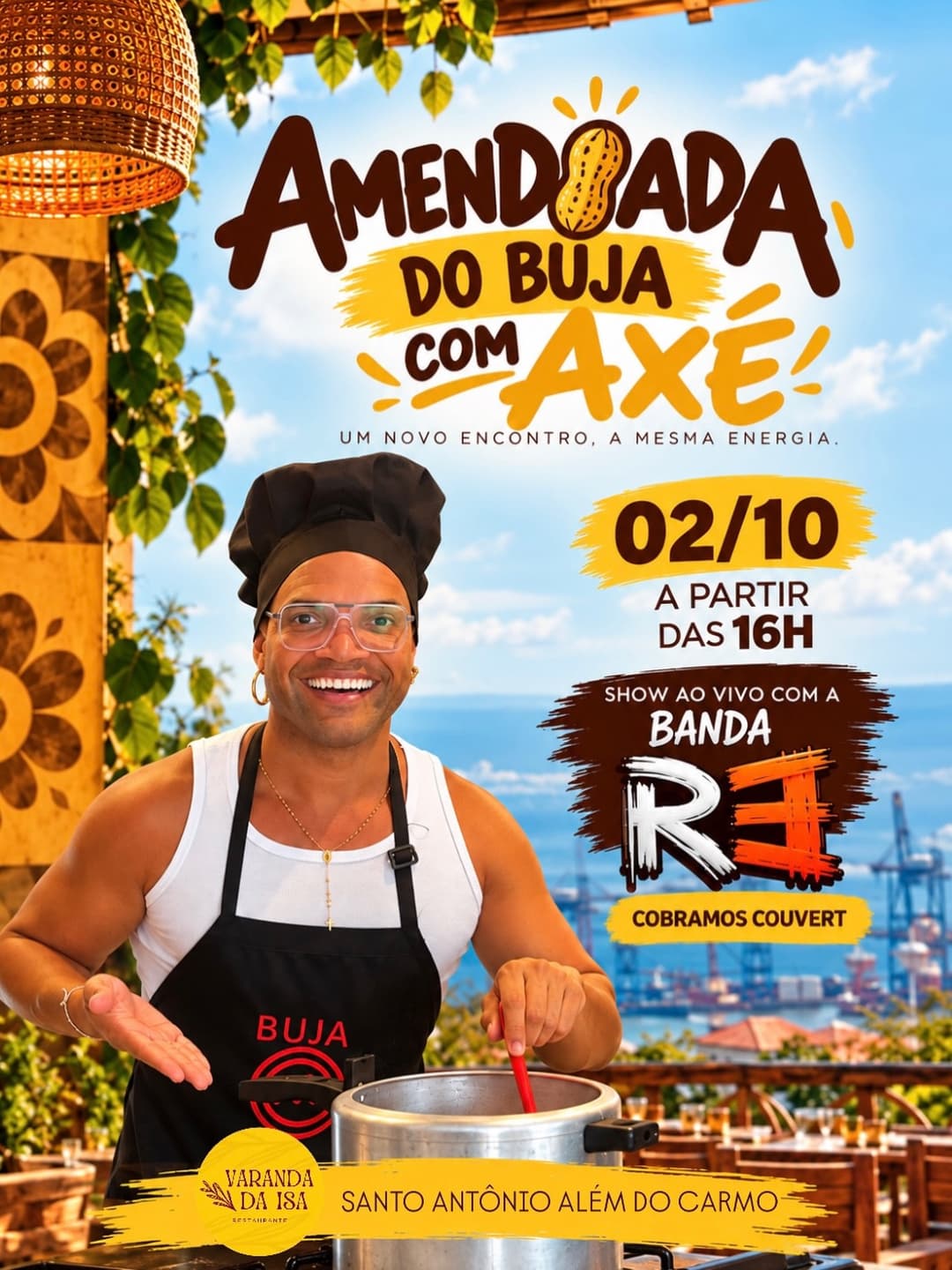Flyer de Buja e Banda Rê