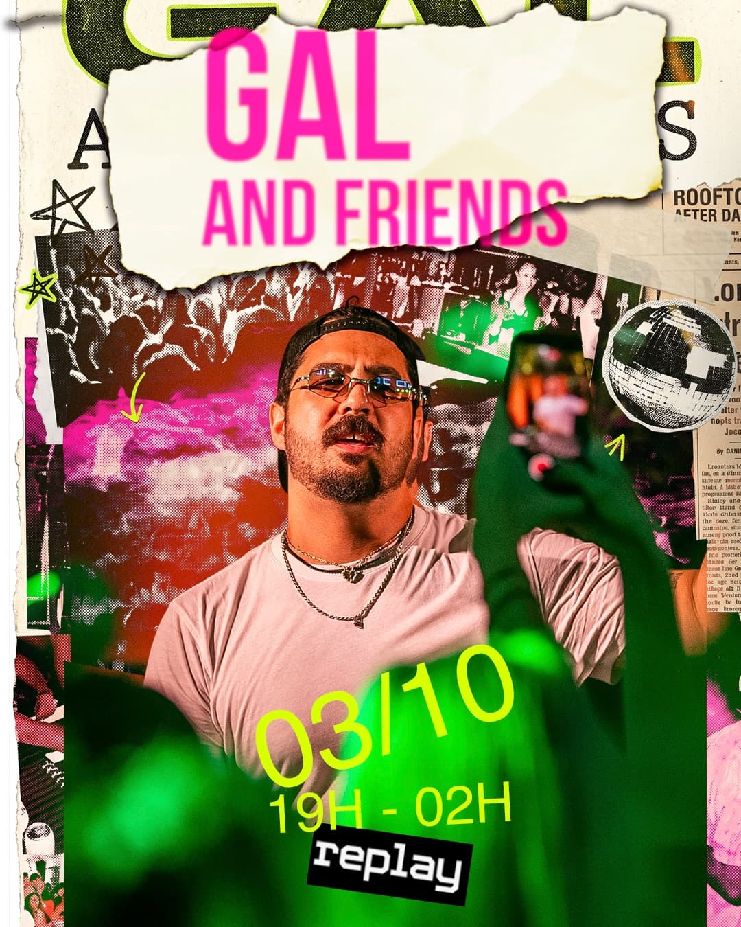 Flyer de Gal e Gal and Friends