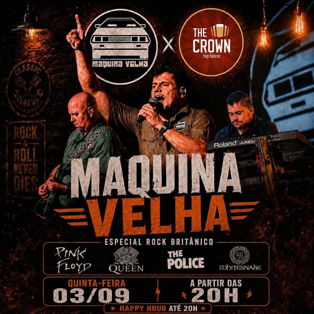 Flyer de Banda Maquina Velha