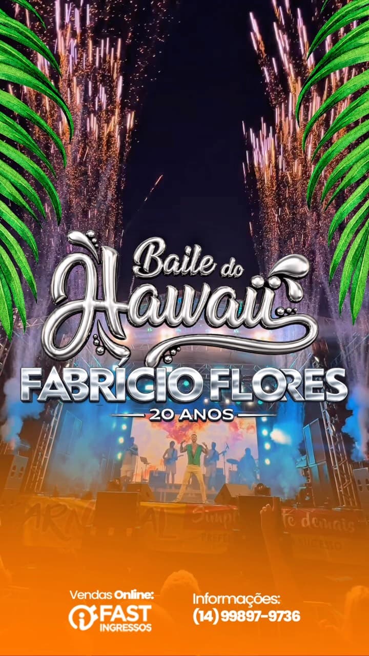 Flyer de Fabrício Flores, Grupo Blá Blá e Lucas Akira & Fábio