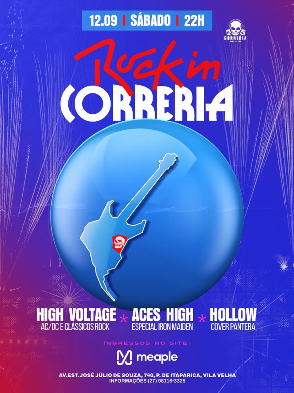 Flyer de High Voltage, Aces High e Hollow