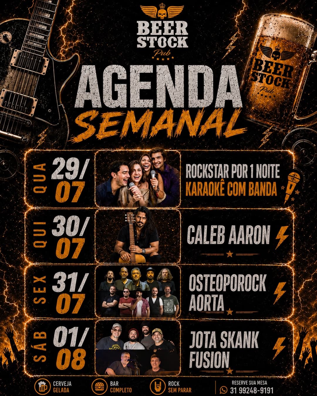 Flyer de Caleb Aaron