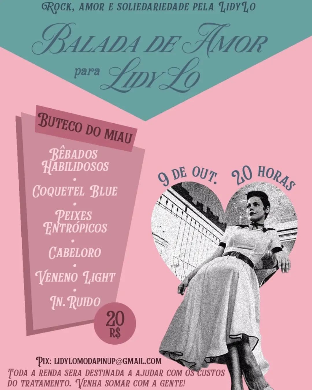 Flyer de Bêbados Habilidosos, Coquetel Blue e mais 4 artistas
