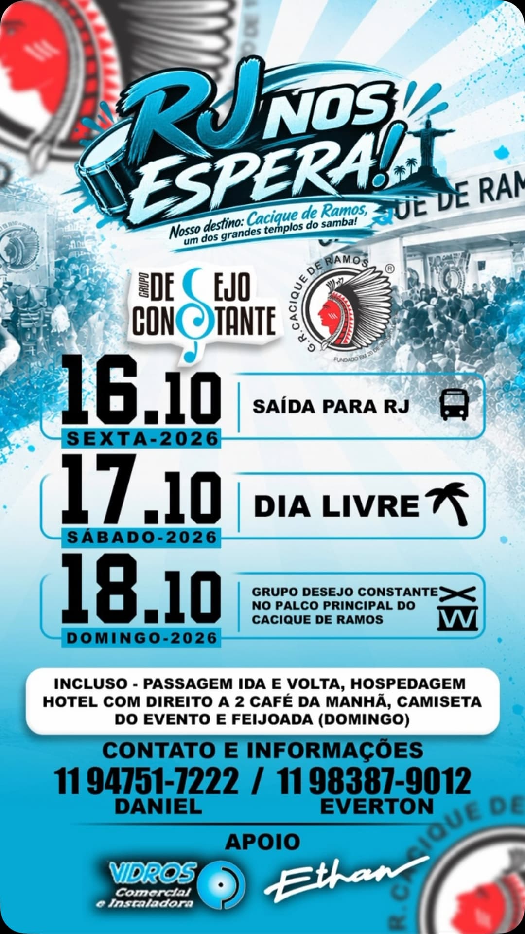 Flyer de Grupo Desejo Constante