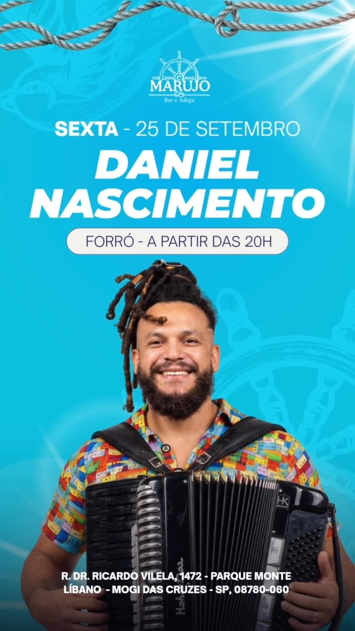 Flyer de Daniel Nascimento