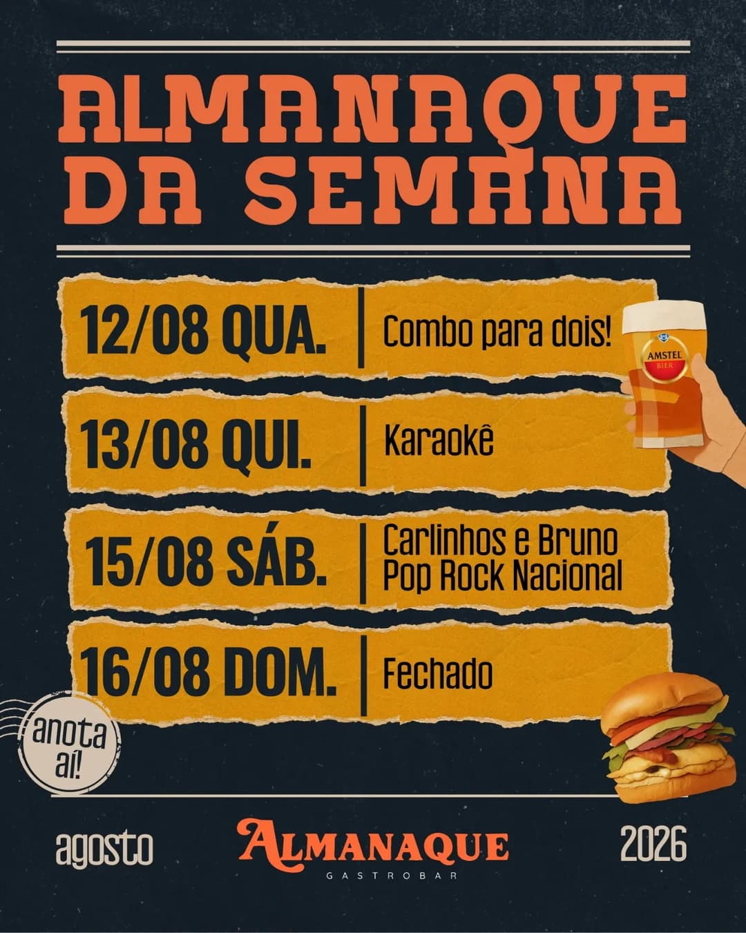 Flyer de Carlinhos e Bruno