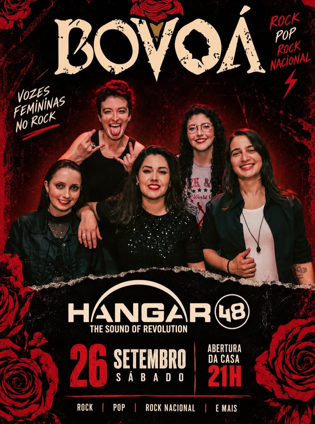 Flyer de Banda Bovoá