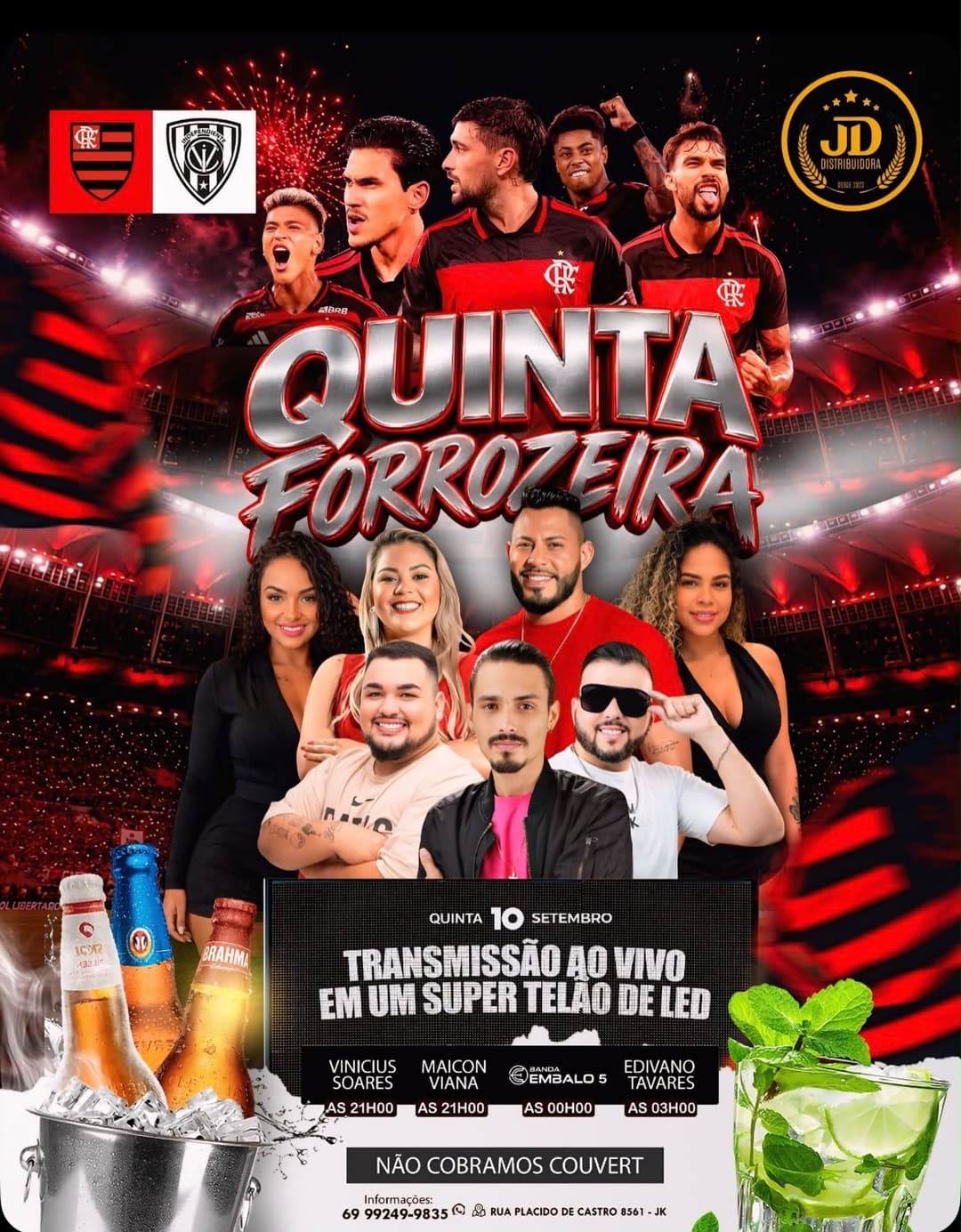 Flyer de Edivano Tavares e mais 2 artistas