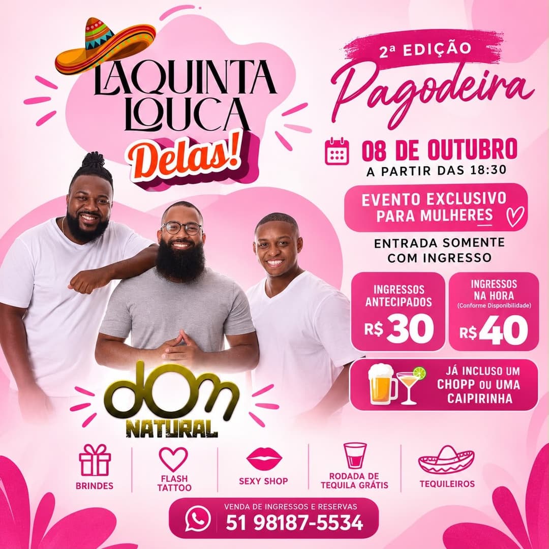 Flyer de Grupo Dom Natural