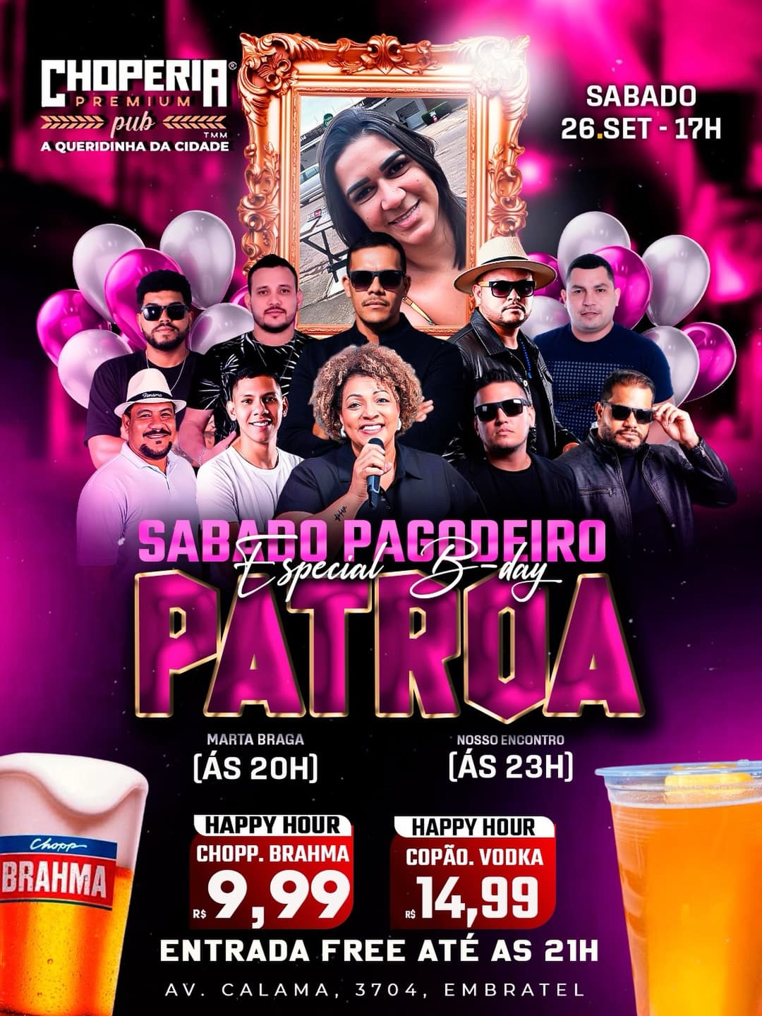 Flyer de Grupo Nosso Encontro e Marta Braga