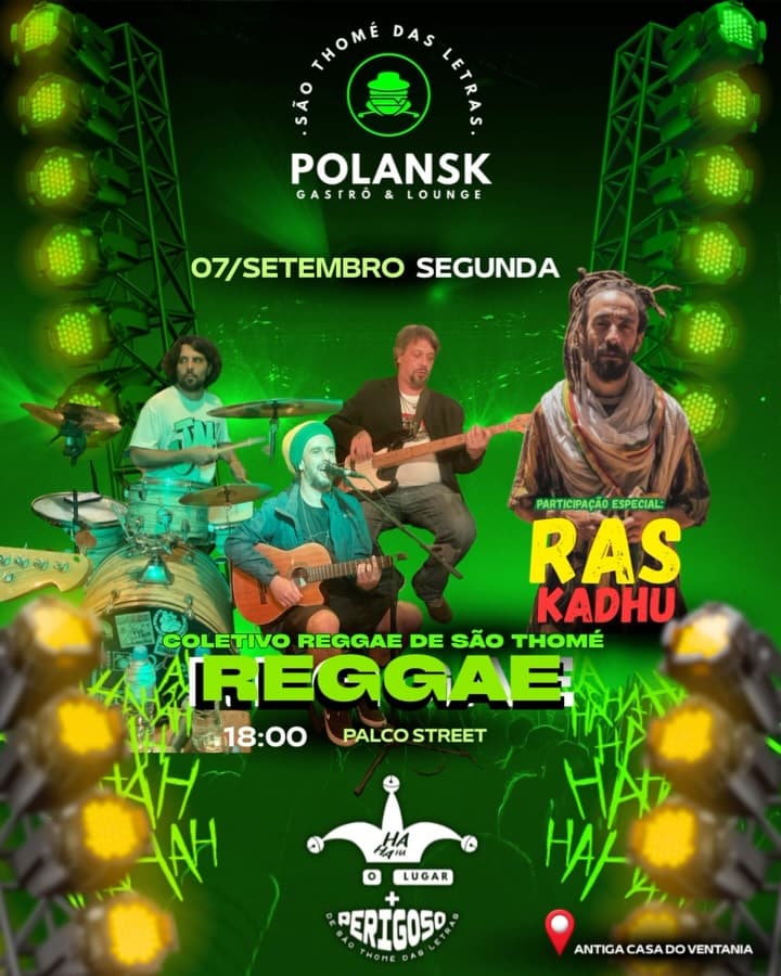 Flyer de Felipe FatSmile Brito, Ras Kadhu Qdus e mais 3 artistas