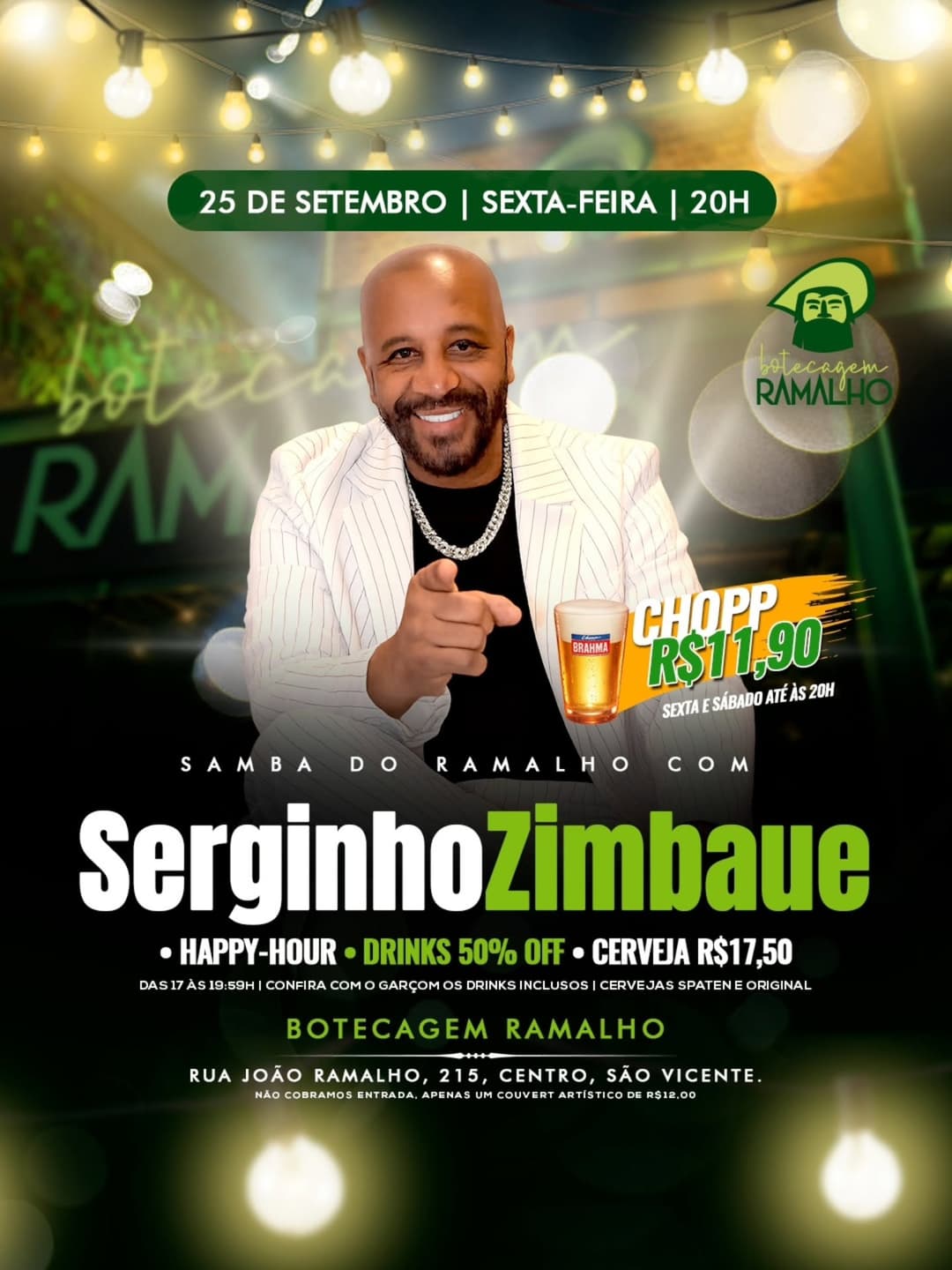 Flyer de Samba do Ramalho