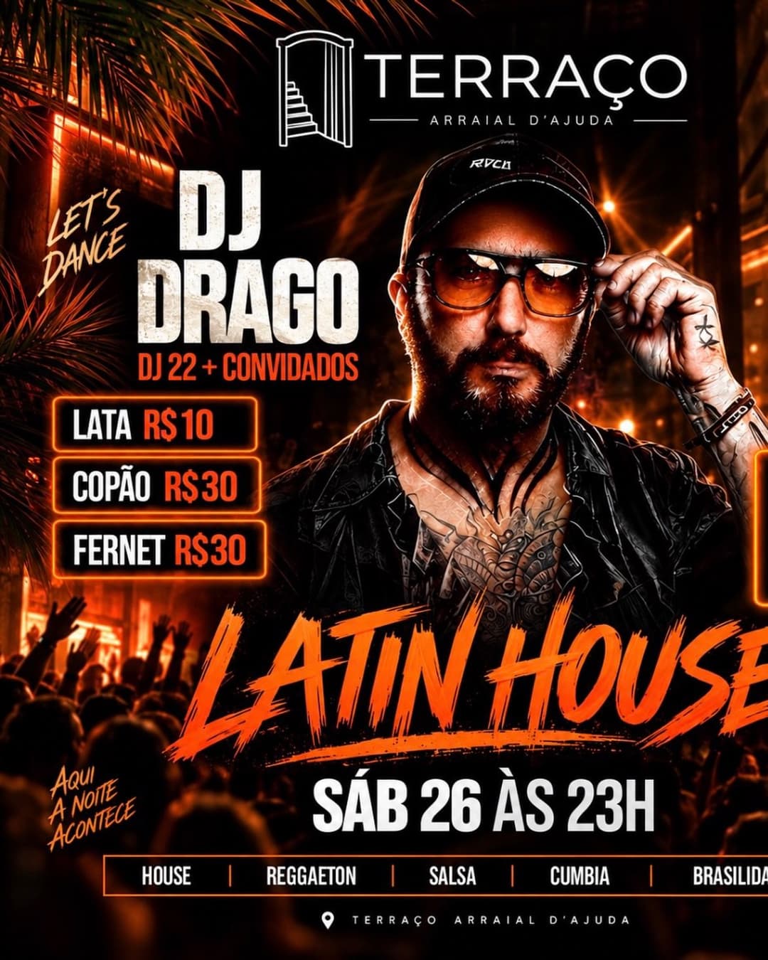 Flyer de DJ DRAGO e DJ 22