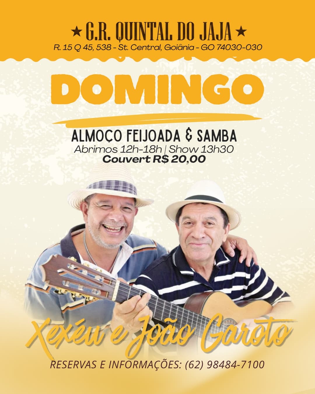 Flyer de Xexéu e João Garoto