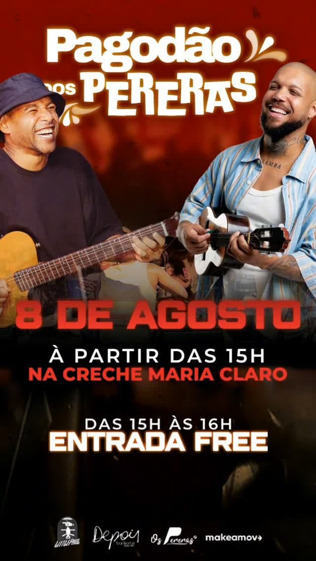 Flyer de DJ RJay e Pagodão dos Pereras