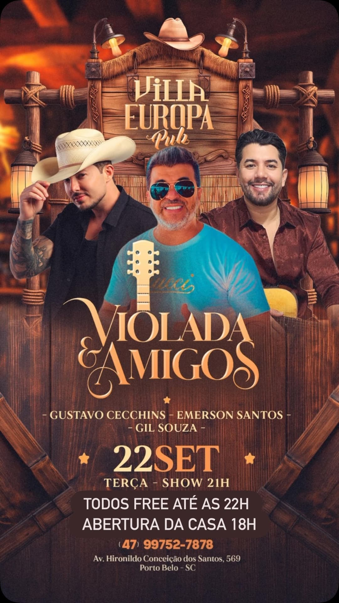 Flyer de Violada & Amigos