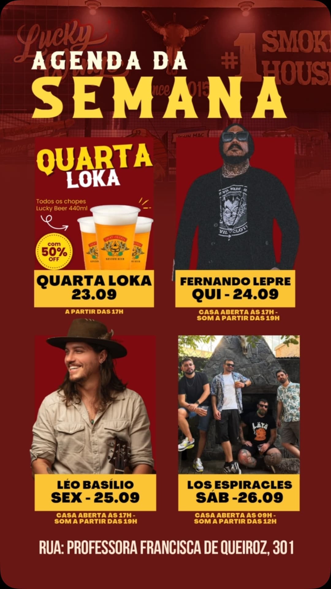 Flyer de Leo Basilio