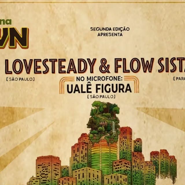 Flyer de Ualê Figura, Andrea Lovesteady e mais 8 artistas