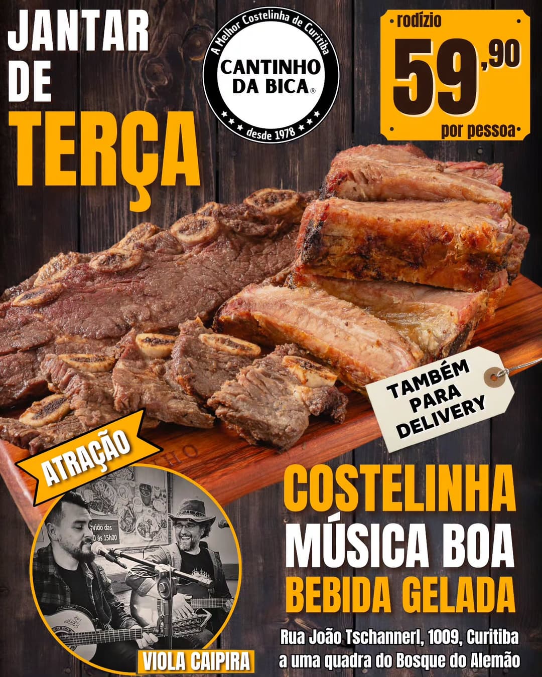 Flyer de Torrilhas e Rodrigo Pimentel