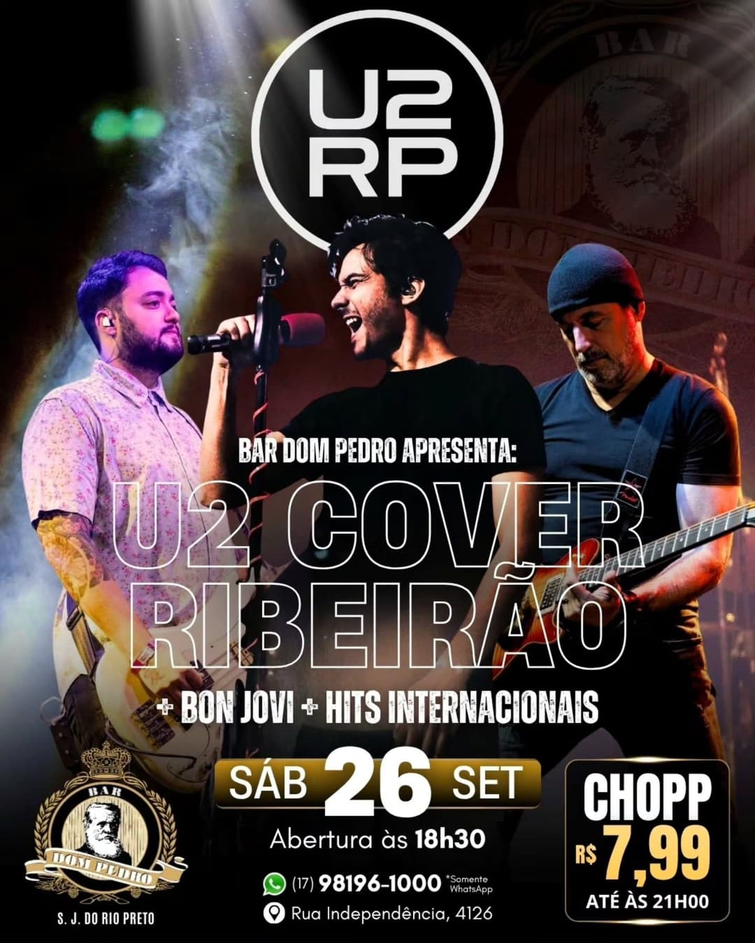 Flyer de U2 Cover Ribeirão