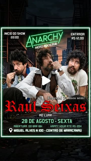 Flyer de Ao Luar