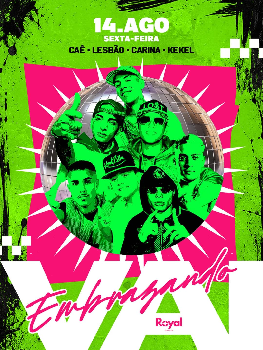 Flyer de Vai Embrazando