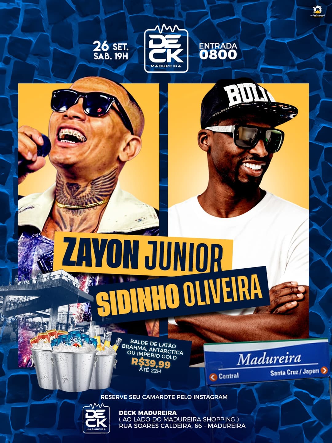 Flyer de Zayon Junior e Sidinho Oliveira