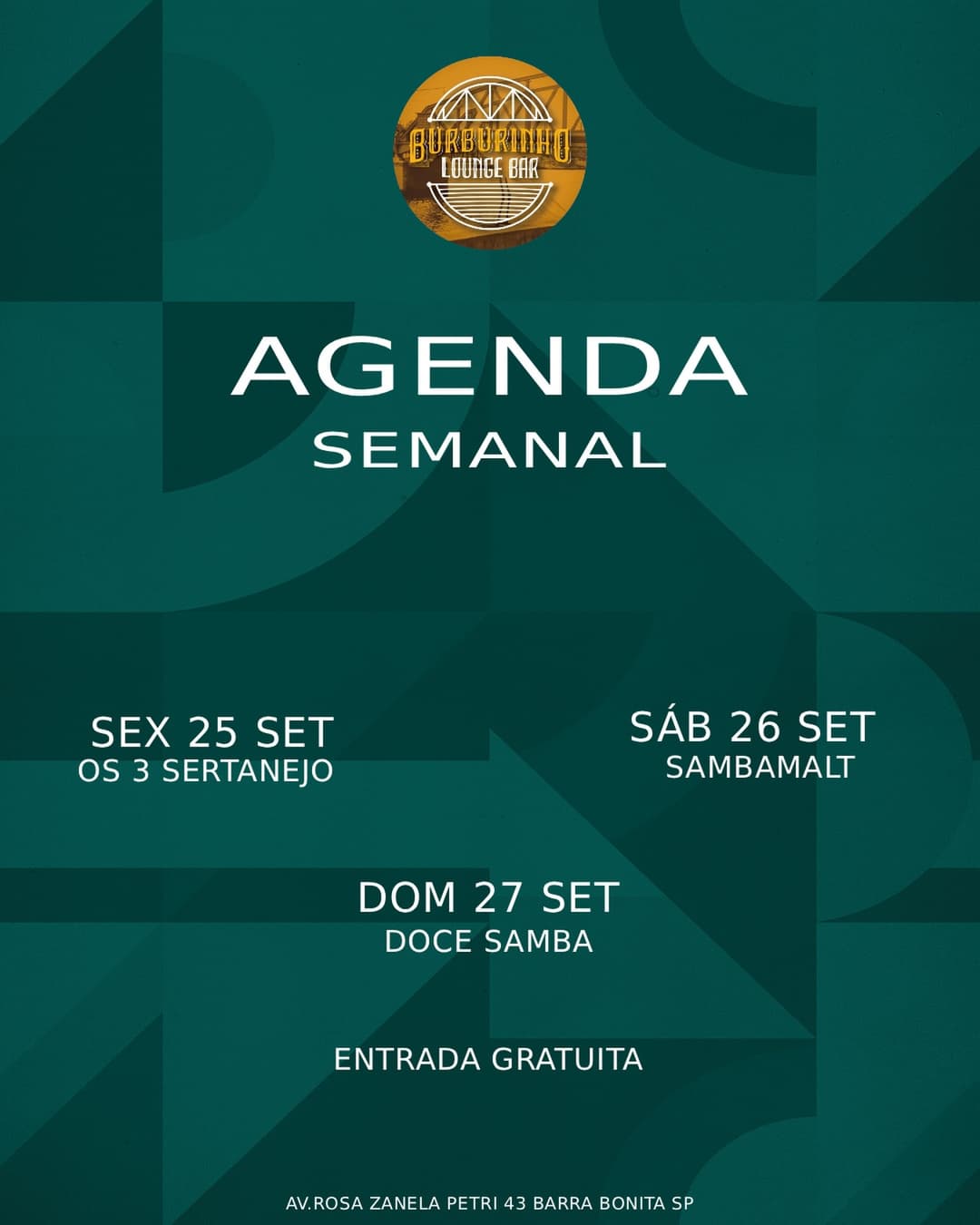 Flyer de Doce Samba