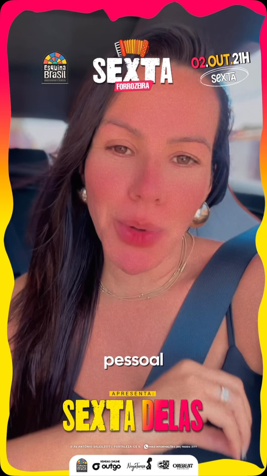 Flyer de Monique Pessoa