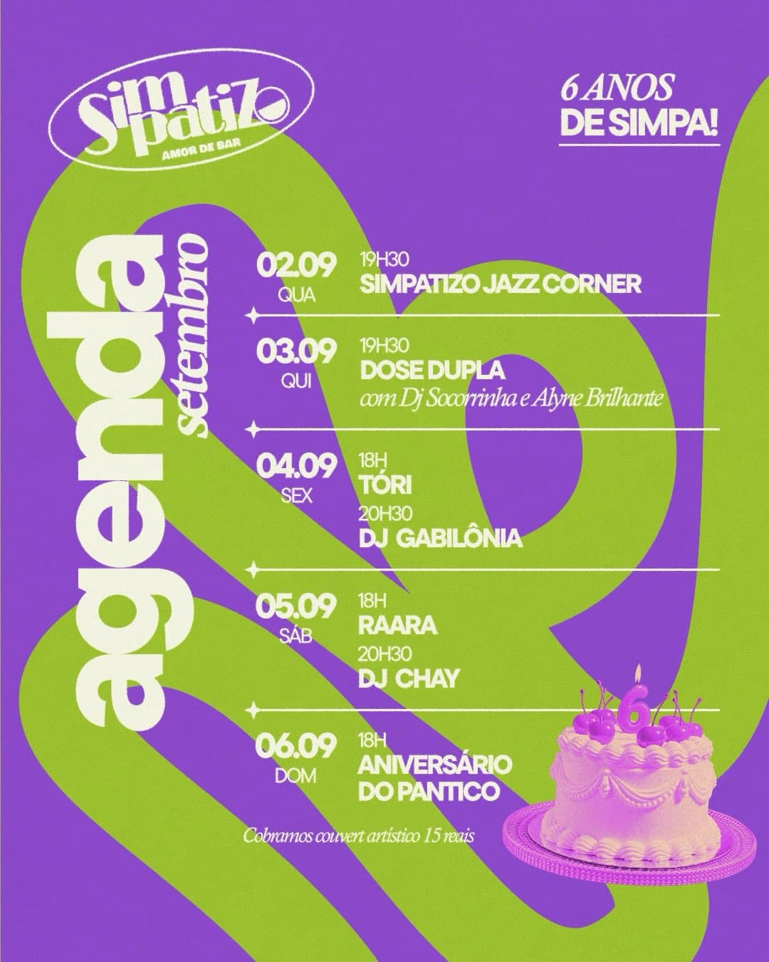 Flyer de Raara, DJ Chay e Hermano Faltz