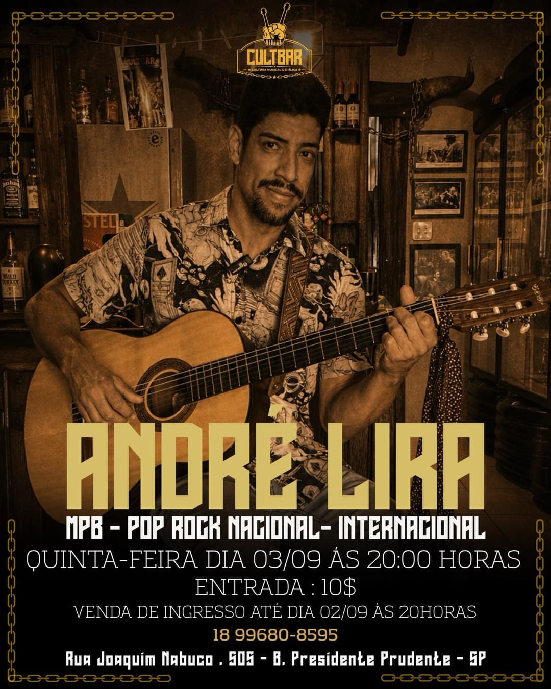 Flyer de André Lira