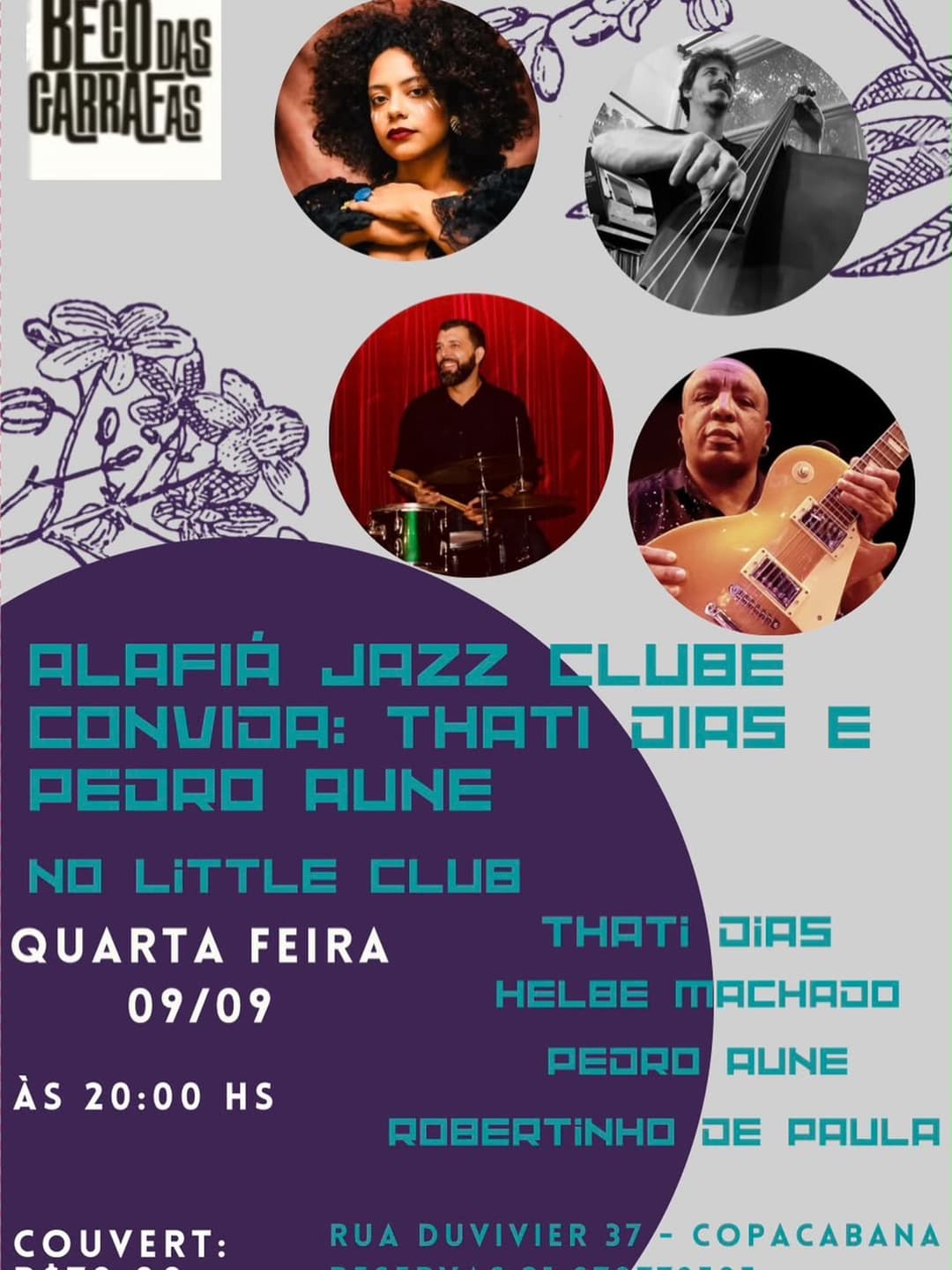 Flyer de Helbe Machado, Pedro Aune e mais 2 artistas