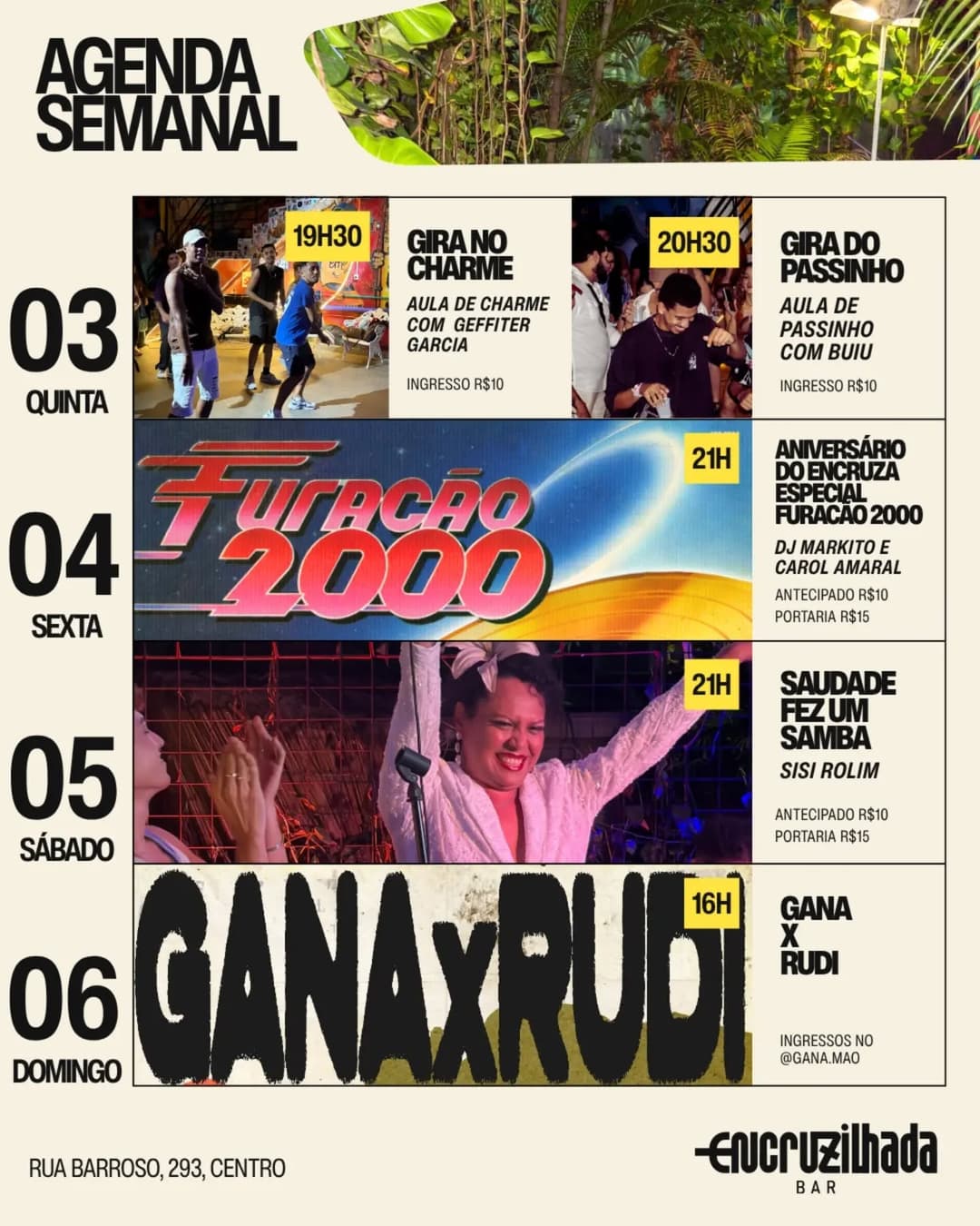 Flyer de Saudade Fez um Samba