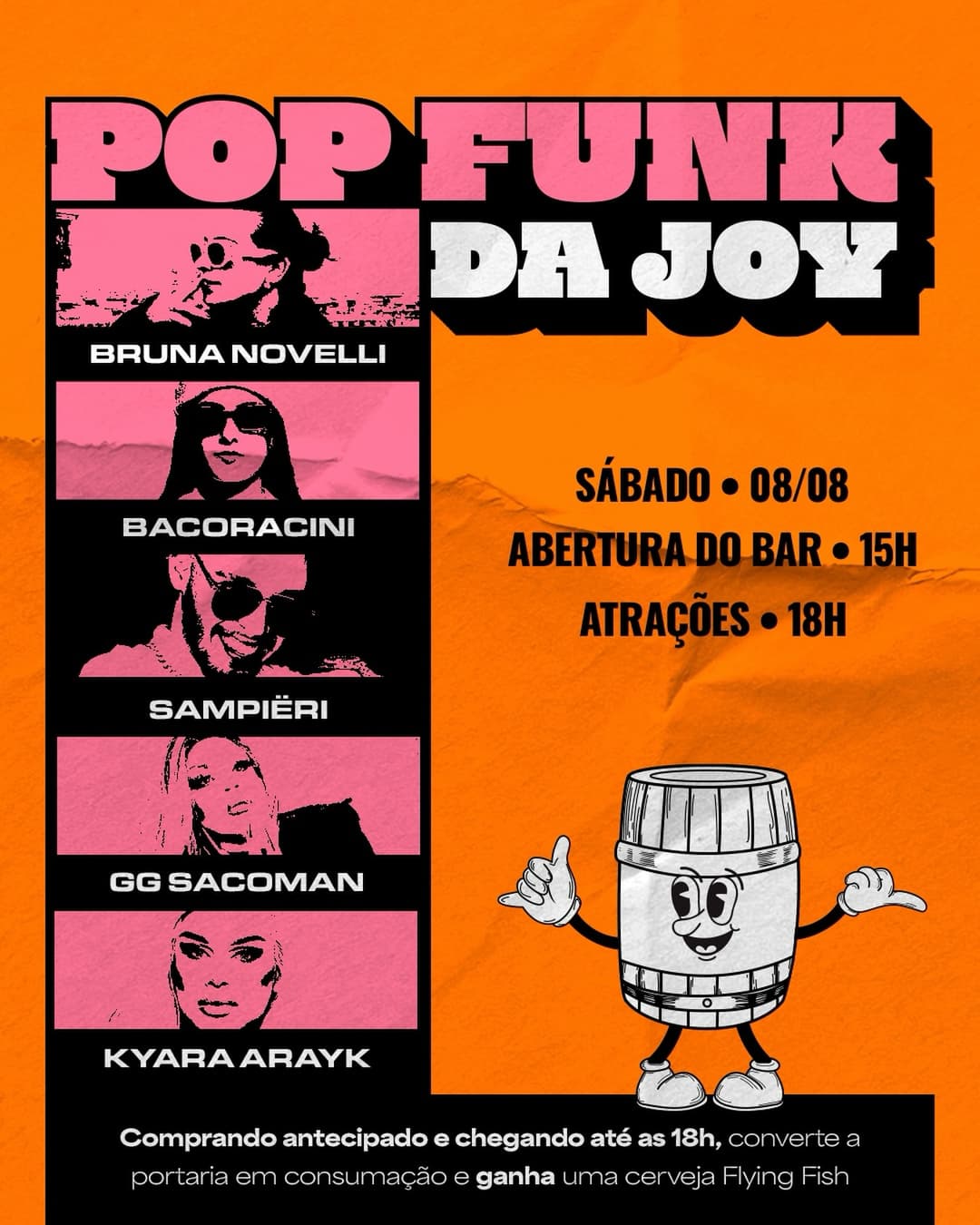 Flyer de SAMPIËRI, GG Sacoman, Bruna Novelli e mais 2 artistas