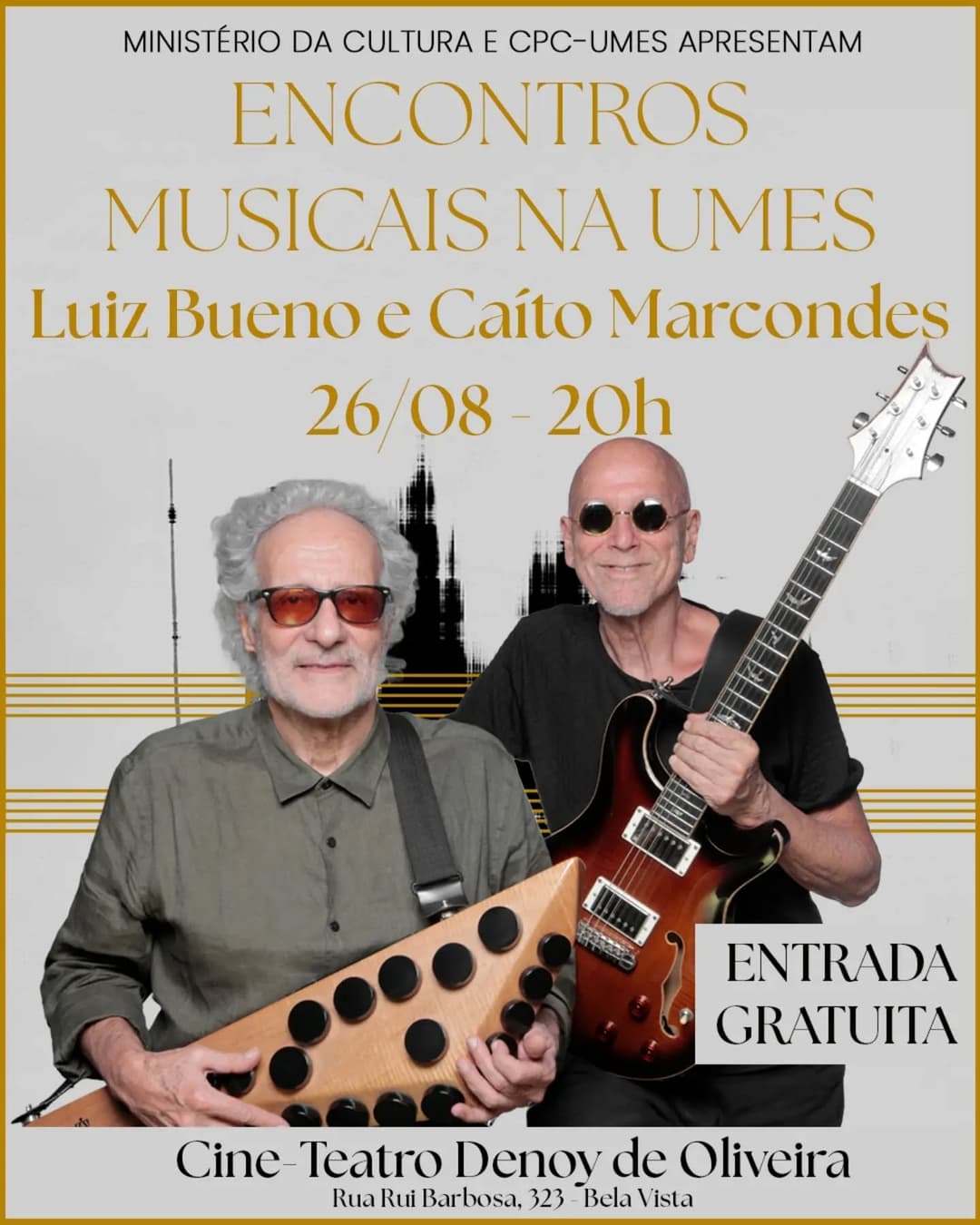 Flyer de Luiz Bueno e Caíto Marcondes