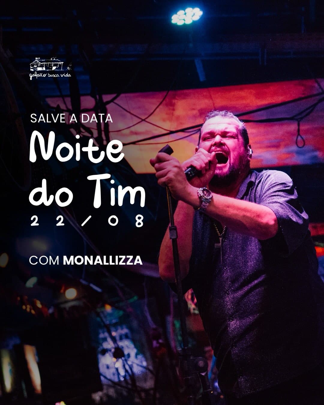 Flyer de Monallizza, DJ Cutz, DJ Davida e Tarde do Rock