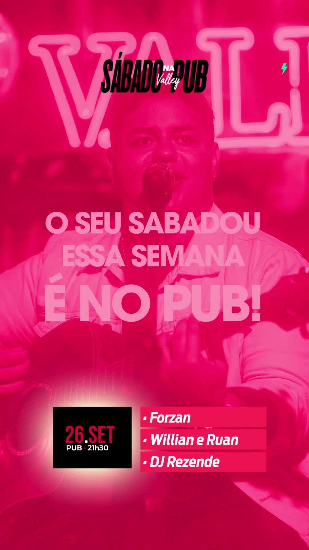 Flyer de Forzan, William e Ruan e DJ Rezende
