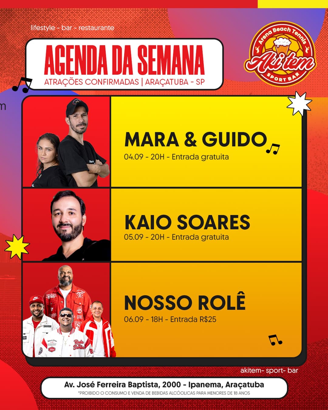 Flyer de Mara & Guido