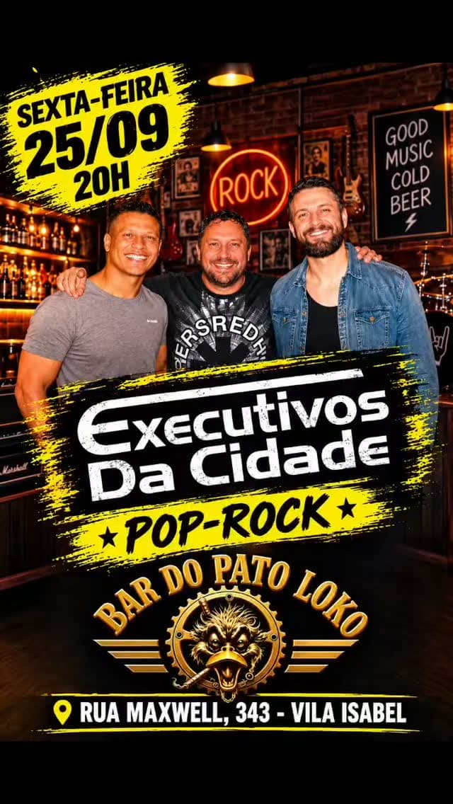 Flyer de Executivos da Cidade