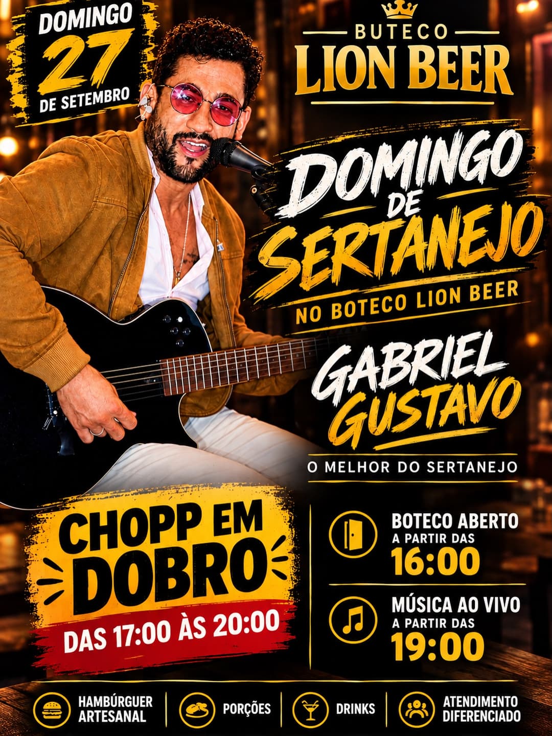 Flyer de Gabriel Gustavo