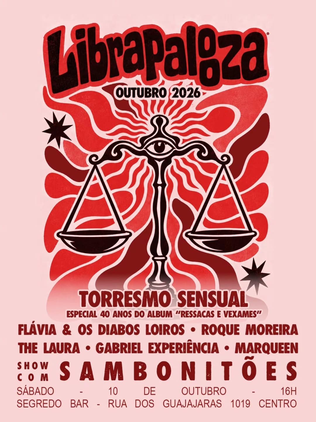 Flyer de Branco Moreira, Samba do Torre e mais 5 artistas