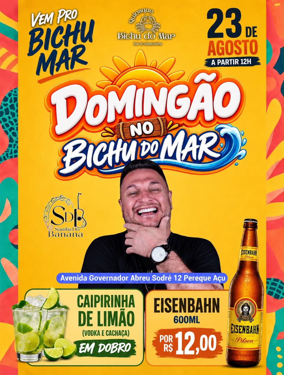 Flyer de Samba do Banana