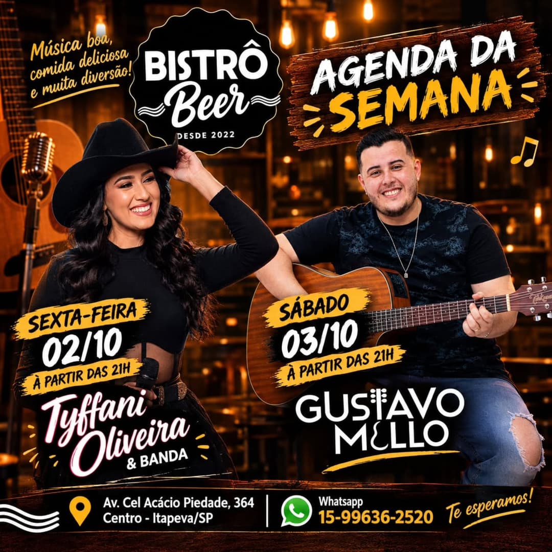 Flyer de Gustavo Mello
