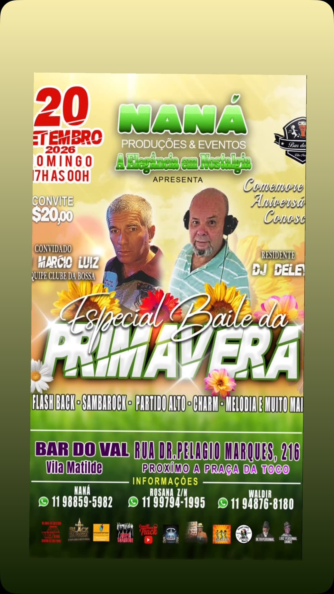 Flyer de MARCIO LUIZ e DJ DELE