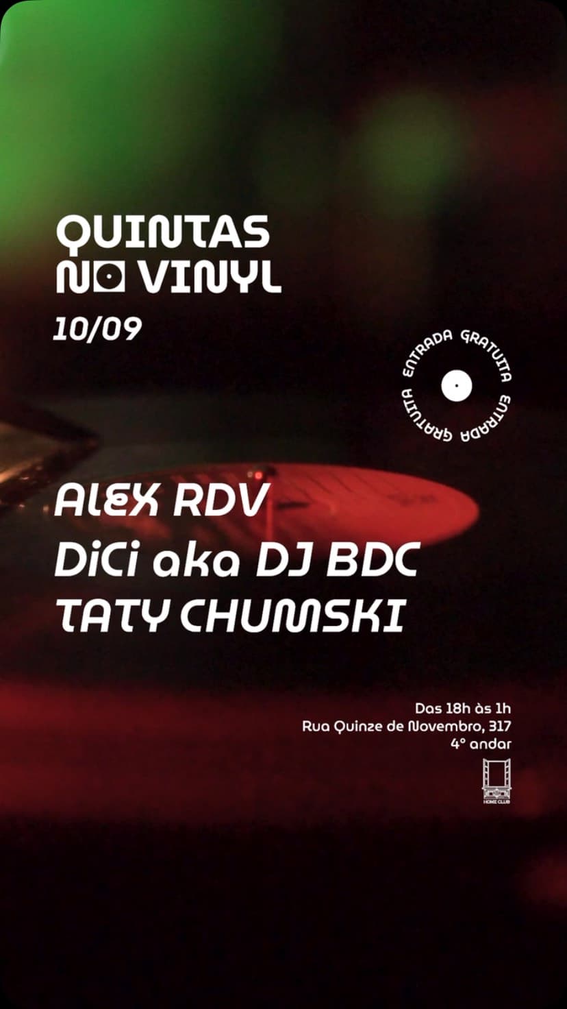 Flyer de Alex Rdv, DiCi e TATY CHUMSKI