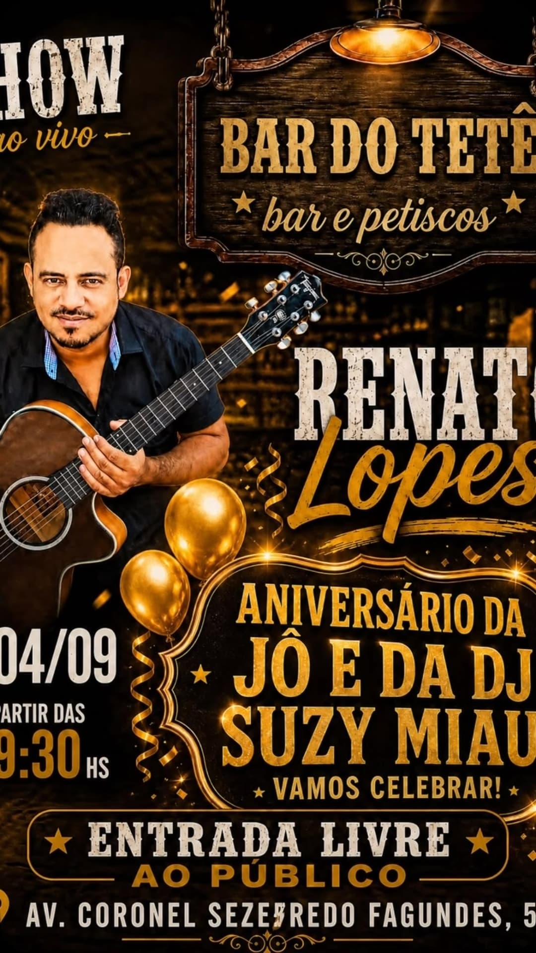Flyer de Renato Lopes
