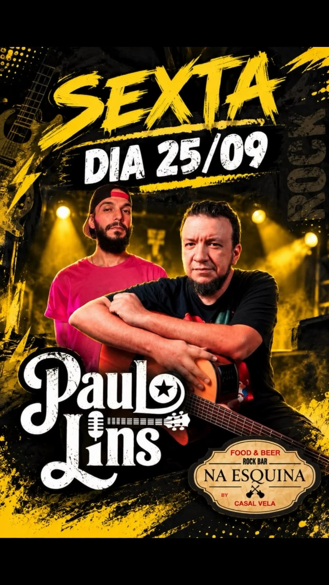 Flyer de Paulo Lins