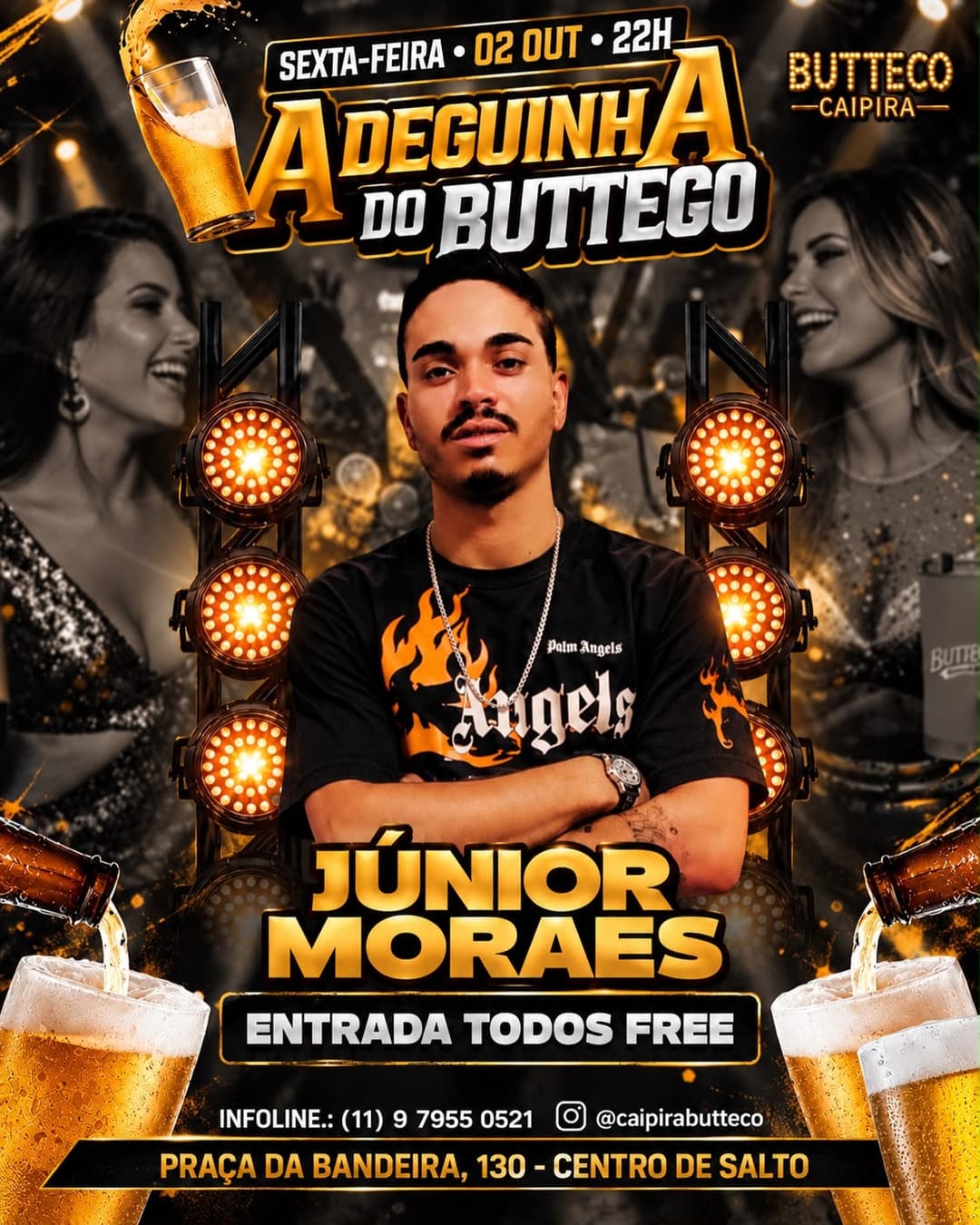 Flyer de Júnior Moraes