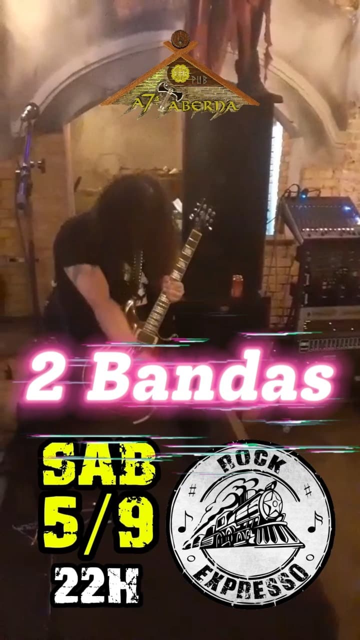 Flyer de Banda Stars Rock e Rock Expresso