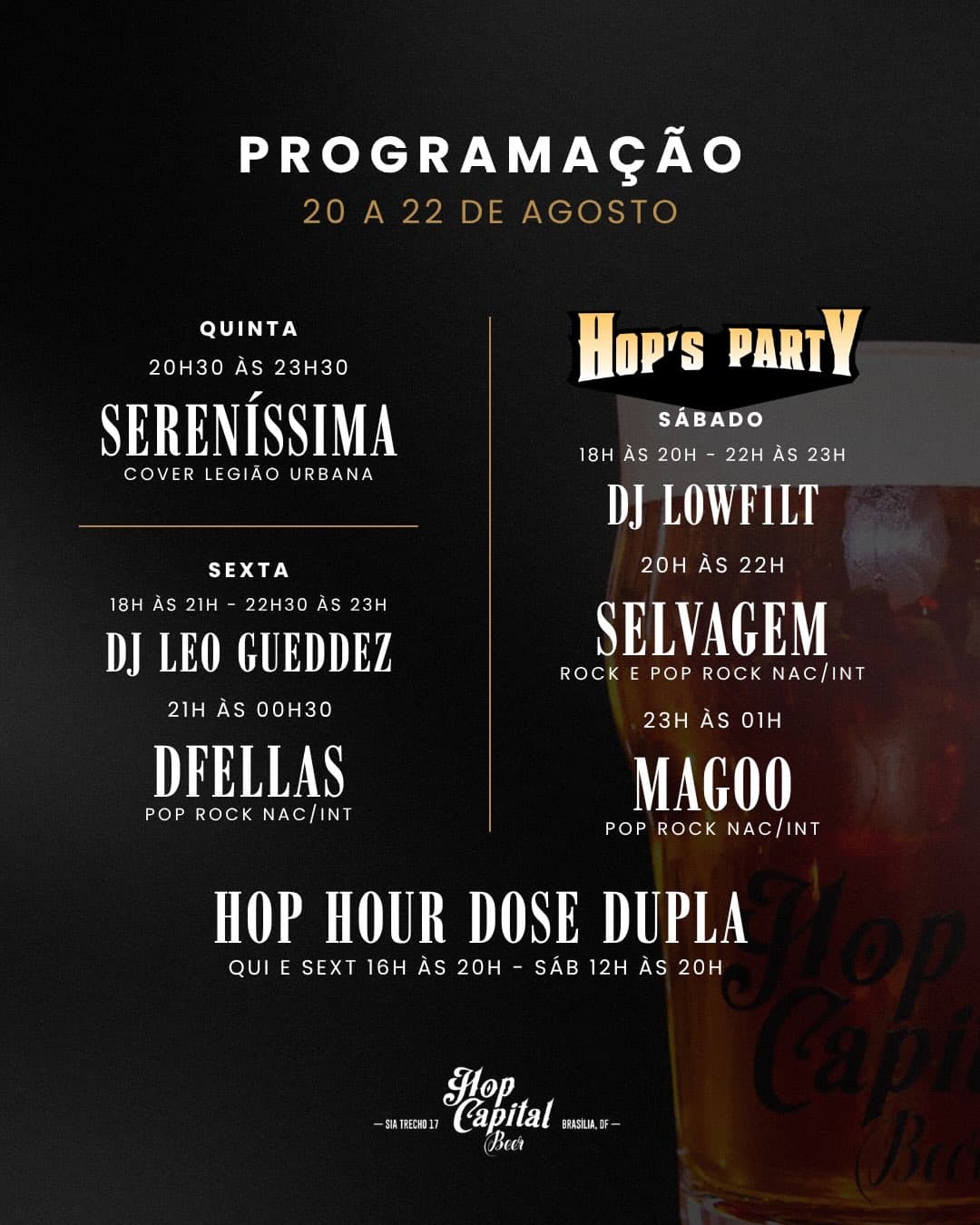 Flyer de D Fellas, Júnior Johns e DJ Leogueddez